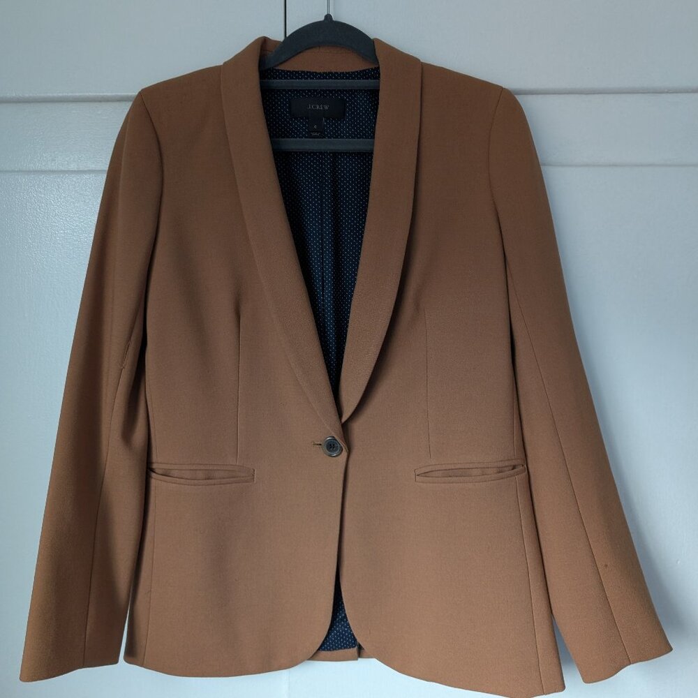 J Crew Camel Blazer Size 0